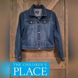 CHILDRENS PLACE Darkwash Denim Jacket Girls Size 14 / XL